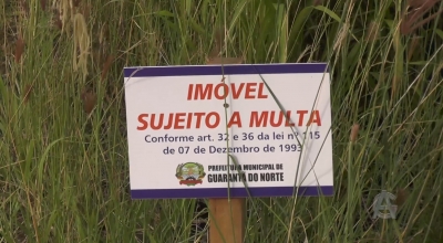 Prefeitura volta a notificar donos de terrenos em situação de abandono em Guarantã do Norte